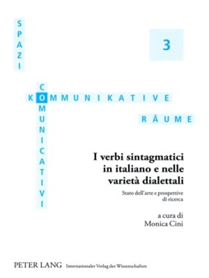 cover image of I verbi sintagmatici in italiano e nelle varietà dialettali